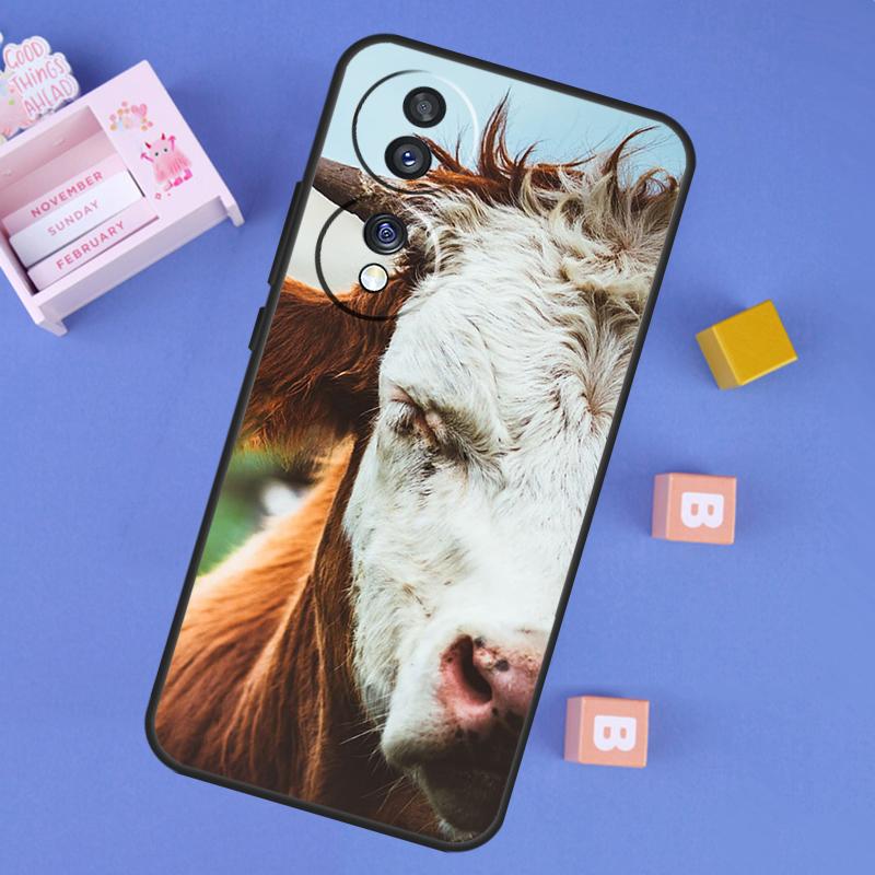 Funny Cow Face Case For Honor 200 400 Lite 50 70 90 X9a X9b X9c X9d X8b X8c Win RT Magic 7 5 6 8 Pro Cover