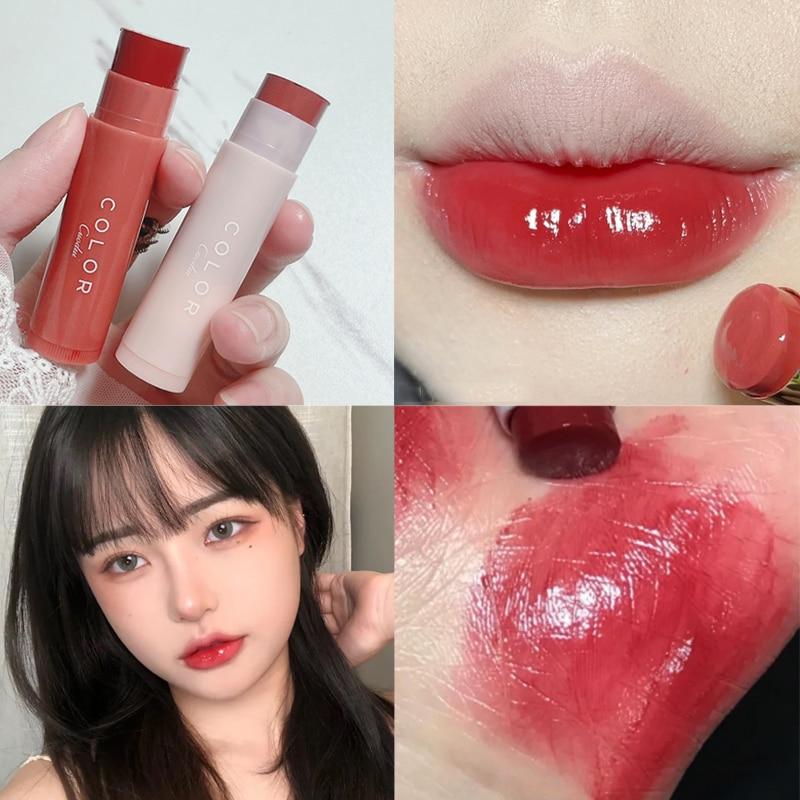 Jelly Moisturizing Lipstick 3 Colors Natural Cherry Anti-cracking Non-Stick Cup Lip Balm Deep Repair Lips Care Makeup Cosmetics MYY