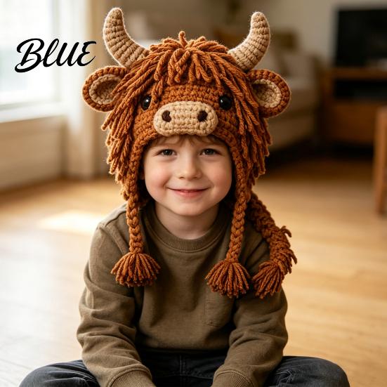Animal Shaped Hat for Making DIY Earflap Crochet Kit Pattern Hood Soft Yarn Cute Craft