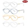 4pcs Fashion Female Small Oval Clear Lenses Glasses Frames Women Anti Blue Light Glasses Frame Trendy Multi Color Eyewear
