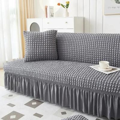 1/2/3/4 Seat Cotton Foam Elastic Full Cover Simple No Handle Sofa Cover Modern Simple Style Non-dust Three Person Seat Sofa