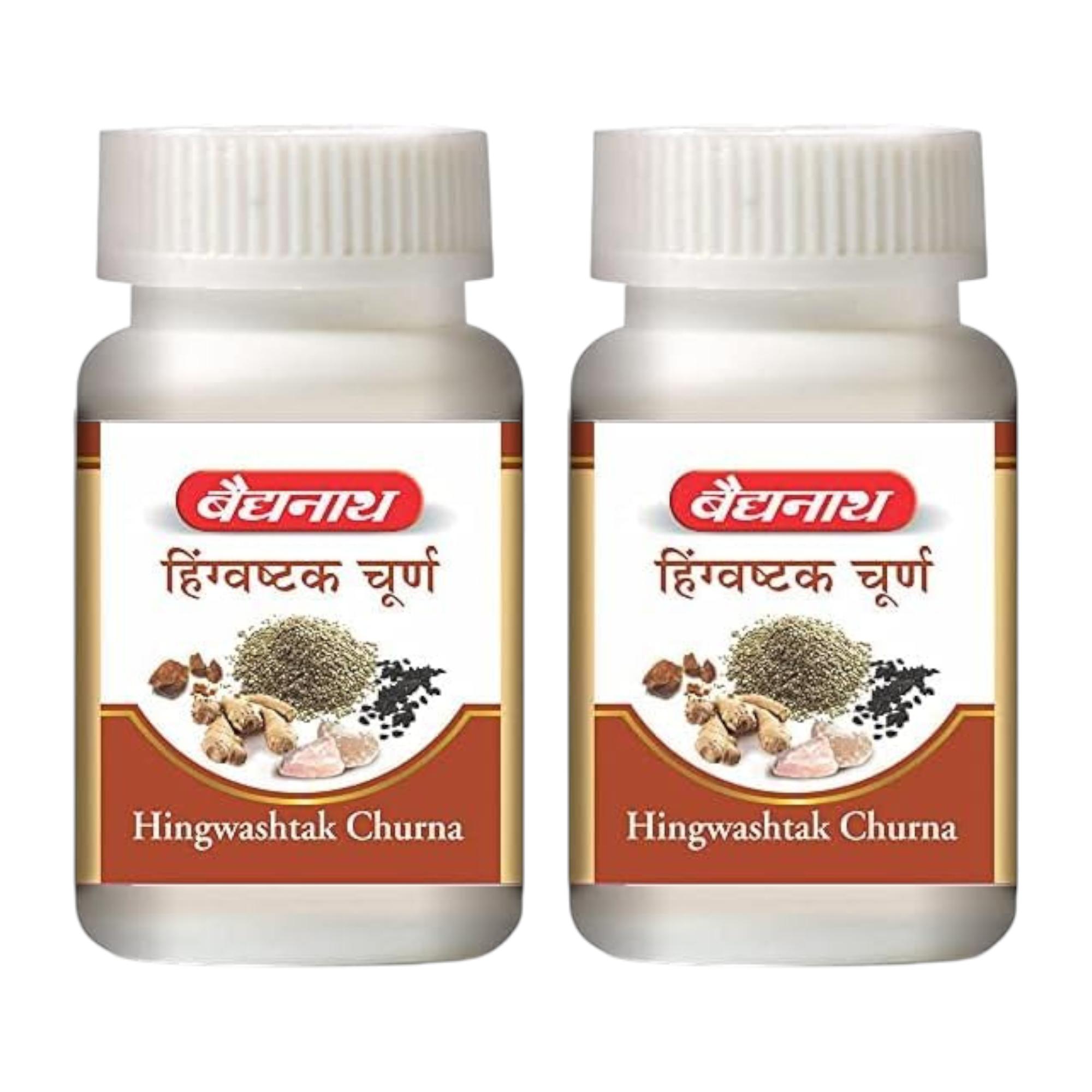 

Baidyanath Hingwashtak Churna 120g X Pack of 2 | Natural Digestive Aid for Indigestion and Appetite Support