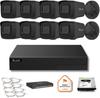 HiLook 8x IPC-B141H-C 4MP IP CCTV Kit, PoE, NVR, 2TB HDD