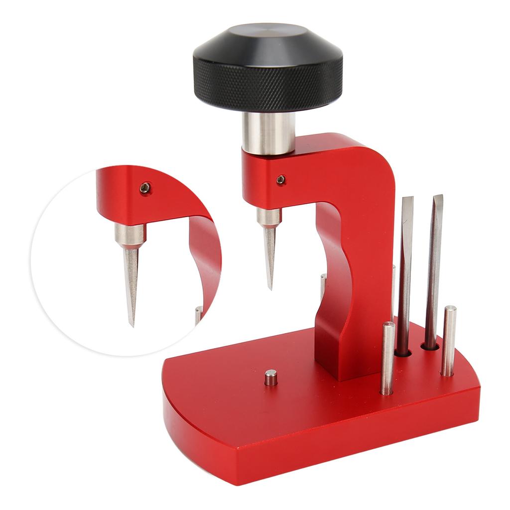 Watch Back Case Opener Bench Ergonomic Handle Essential Watch Back Remover Tool Red