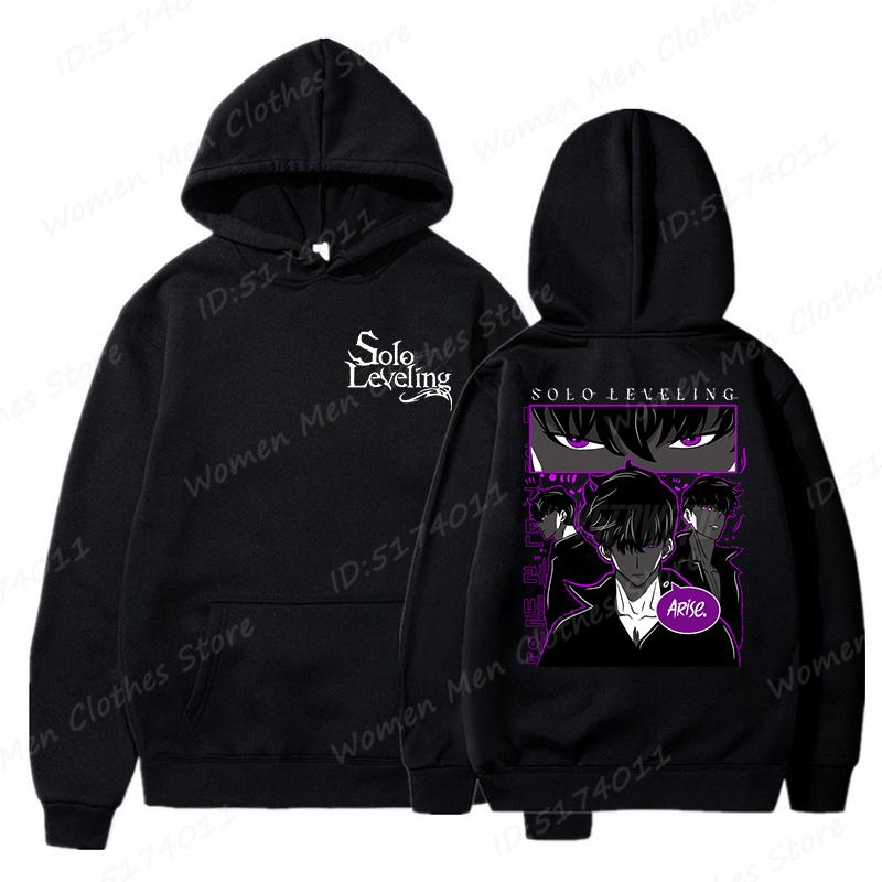 Hot Anime Lover Gift Jacket Solo Leveling Print Hoodies Men/Women Comic Sung Jinwoo Harajuku Hoodie Unisex Streetwear Pullovers