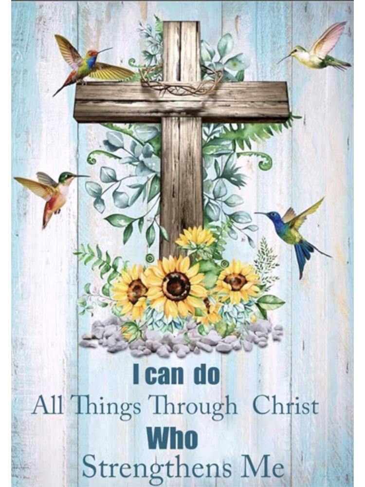 

DIY Религиозный 5D Алмазная Роспись Полный Круглый Квадратный Алмазный Крест Художественная Вышивка Набор Мозаика Картина Гостиная Украшение Дома Full Round 20x30CM