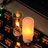 1 Set Simulated Flame Usb Flame Flickering Led Frosted Clear Glass Candle Night Light With Remote Control For Car Home Decor