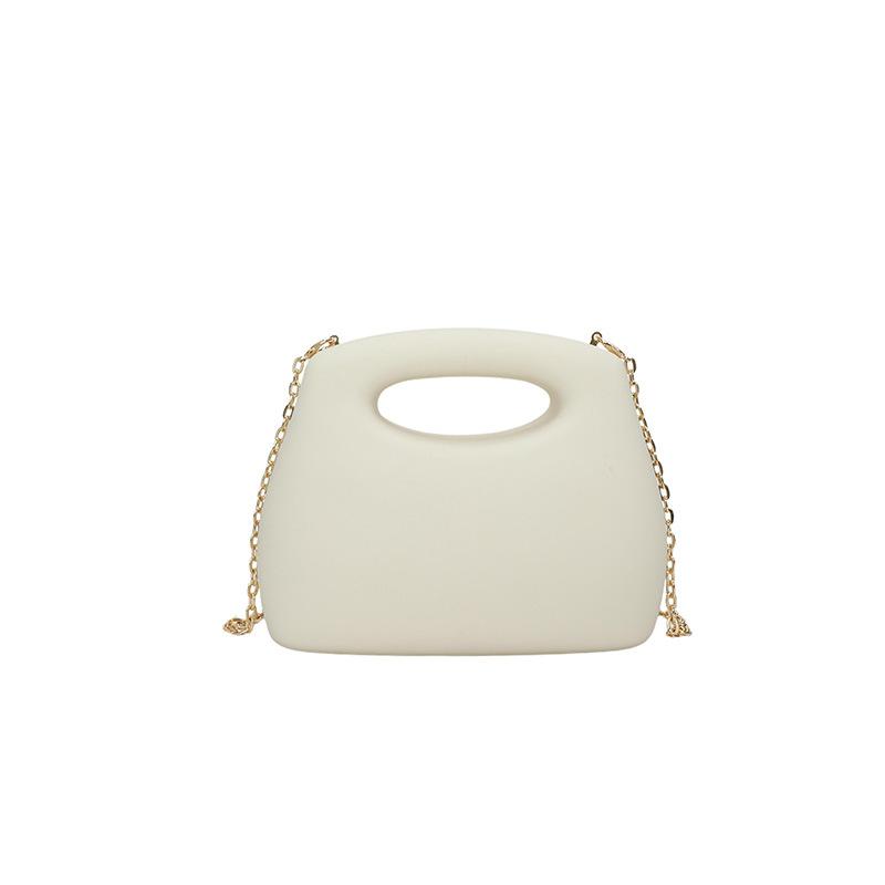 Luxury Designer Evening Clutch Gold Acrylic Women Handbags Fashion Shoulder Bag Flap Half Moon Wedding Purses Party Tote Ladies