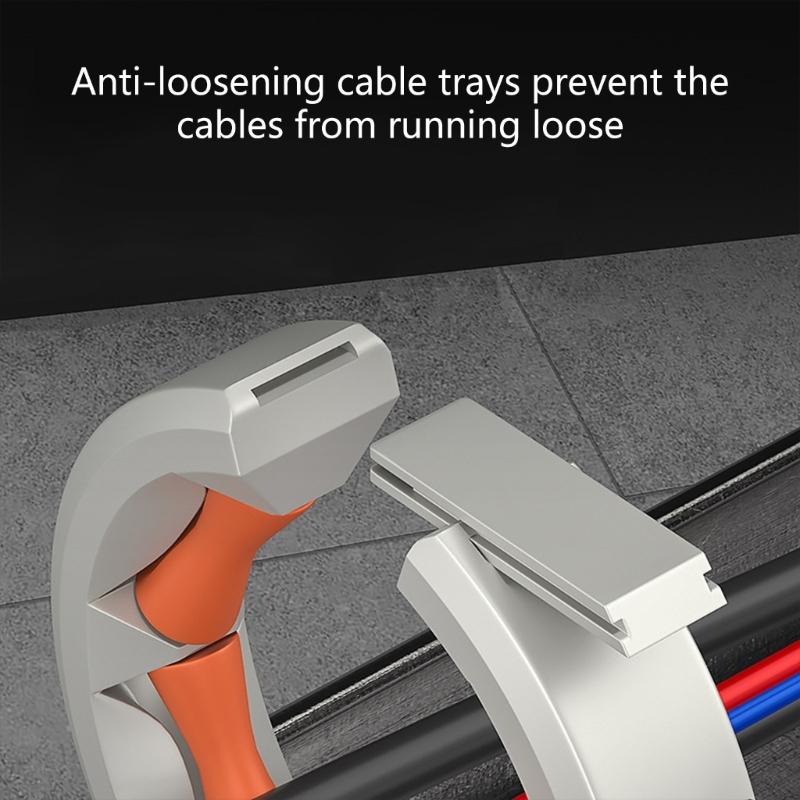 Strong Nylon Cable Guide Pulley 65mm Wide Opening Smooth Roller 330 Degree Rotation Strong for Bridge Installation