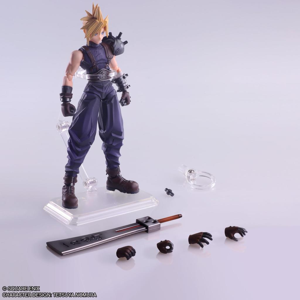 Final Fantasy VII Bring Arts Cloud Strife Hardbreaker PVC Painted Movable Figure Ver.