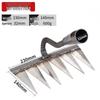 Six-Tooth Steel Weeding Hoe & Root Rake for Soil Loosening and Farming