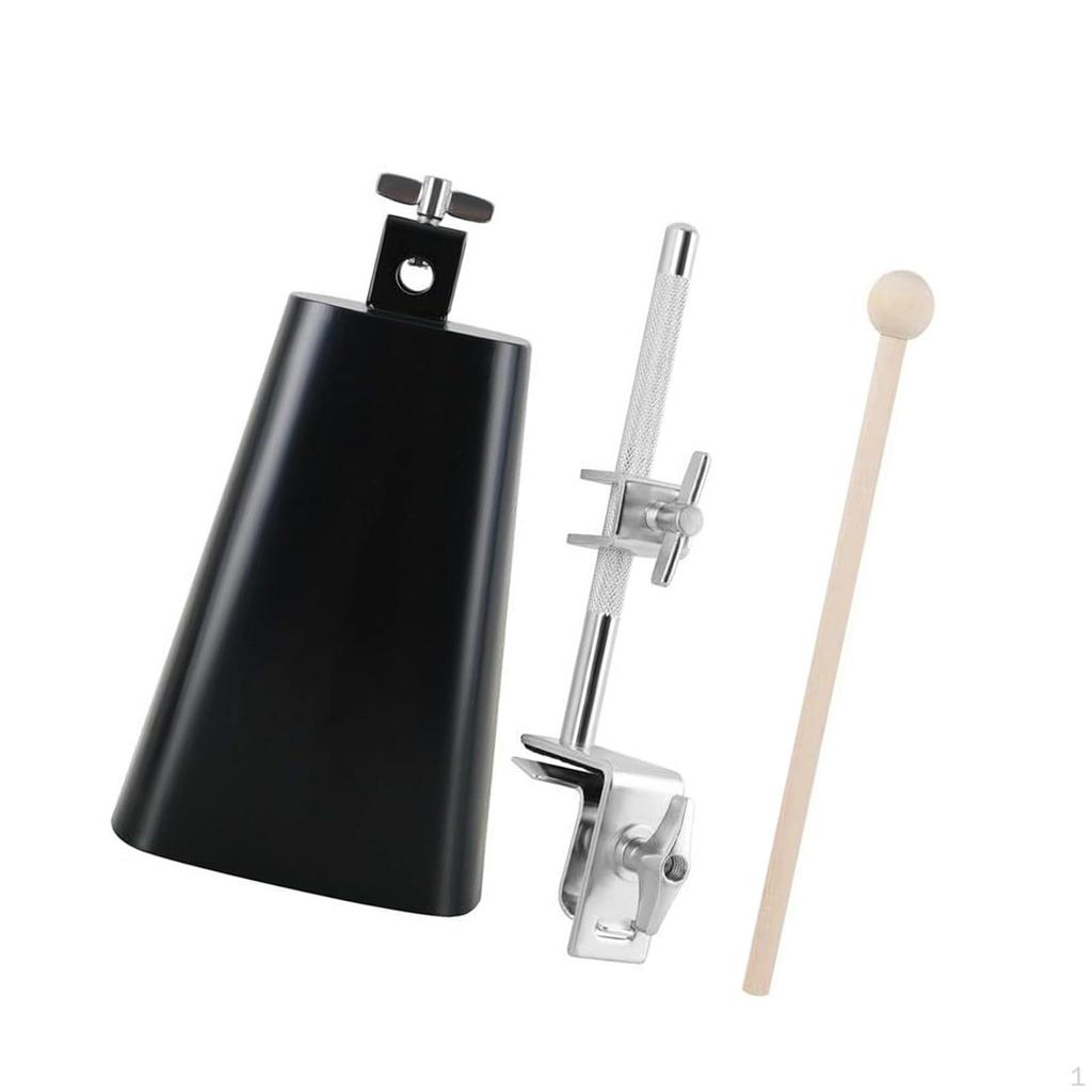 7" Drum Cowbell Mount Clamp, Percussion Accessory Noise Makers Hoop Mounted Holder
