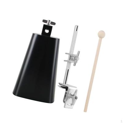 7" Trommel Kuhglocke Halteklemme, Percussion Zubehör Lärmmacher Reifenmontierter Halter
