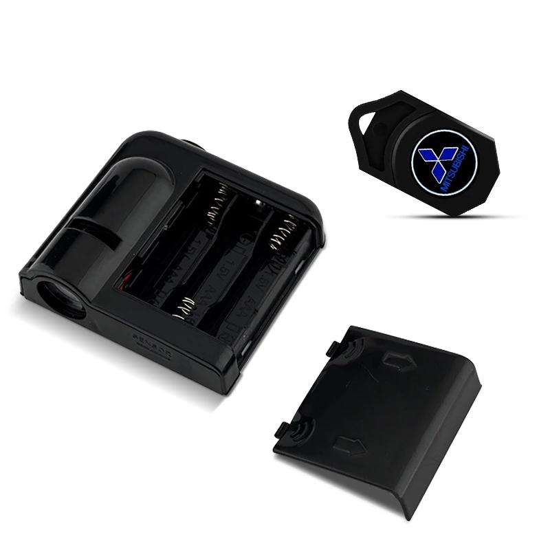 LED Wireless Car Door Welcome Lamp Projector Light Auto Accessories For Mitsubishi Lancer 9 Outlander ASX L200 Pajero Colt EX