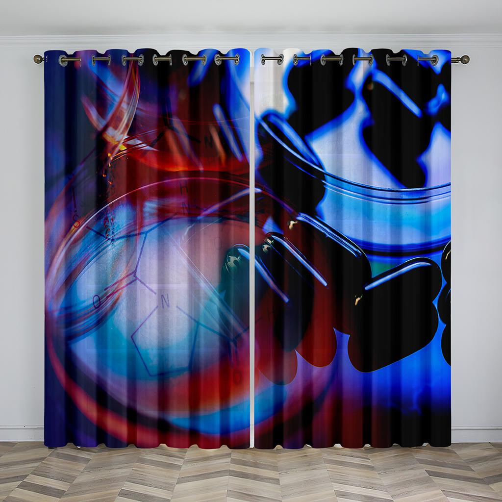 Dětské herní sluneční clony Závěsy Chlapecká herní rukojeť Tenké závěsy 2 panely Cool herní závěs Obývací pokoj Ložnice Domácí dekorace