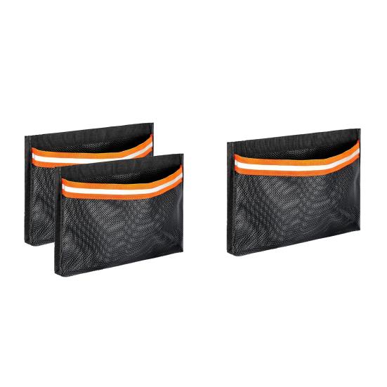 1/2Pcs Reflective Self-Adhesive Universal Boat Caddy Organizer Mesh Bag Large Capacity Waterproof Boat Storage Accessories