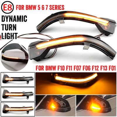 Dynamic Blinker LED Turn Signal Light For BMW F10 F11 F12 F13 5 6 7 Series GT F01 F02 F06 F07 Flasher Lights 2014 2015 2016