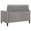 Storage Sofa Light Grey 122 x 78 x 87 cm Polyester