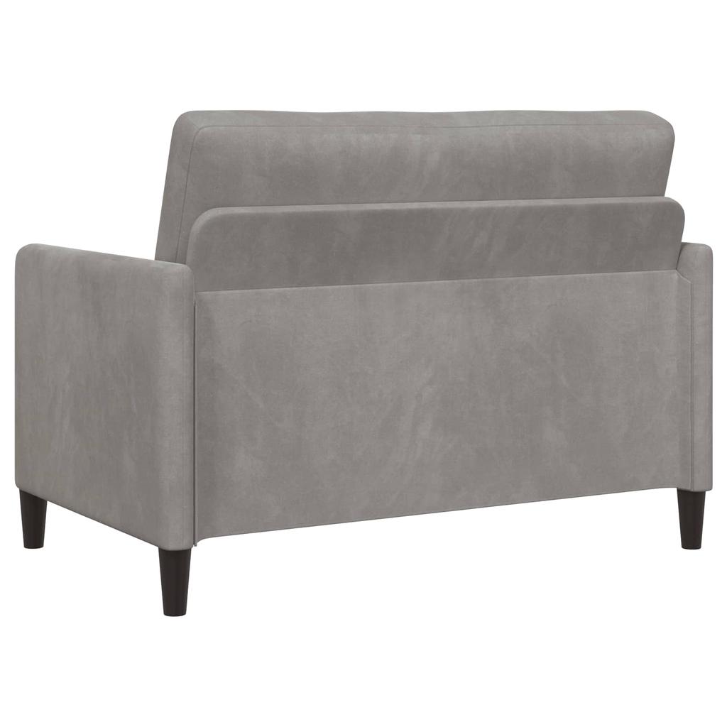 Storage Sofa Light Grey 122 x 78 x 87 cm Polyester