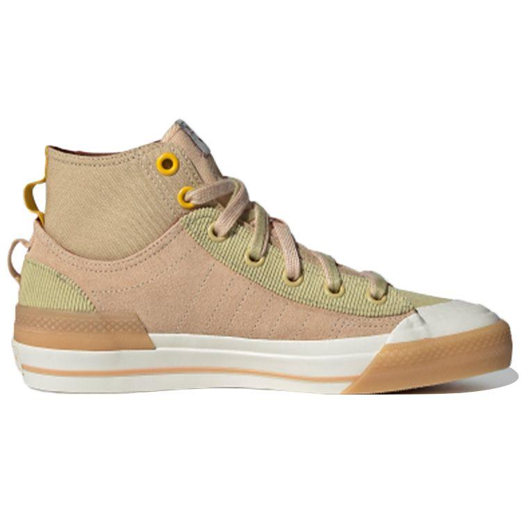 Adidas Originals Nizza Hi Dl High-Top Skate Shoes Women Sneakers Pink Brown GZ2647