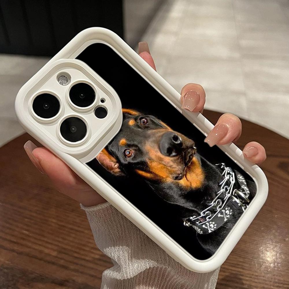 LZ14 Dog Doberman Animal Art Silicone Phone Case for Xiaomi 11 Lite 5G 14T Redmi 14C 13C A3 Note 12 11 9 10 13 Pro Plus Shockproof Back Cover