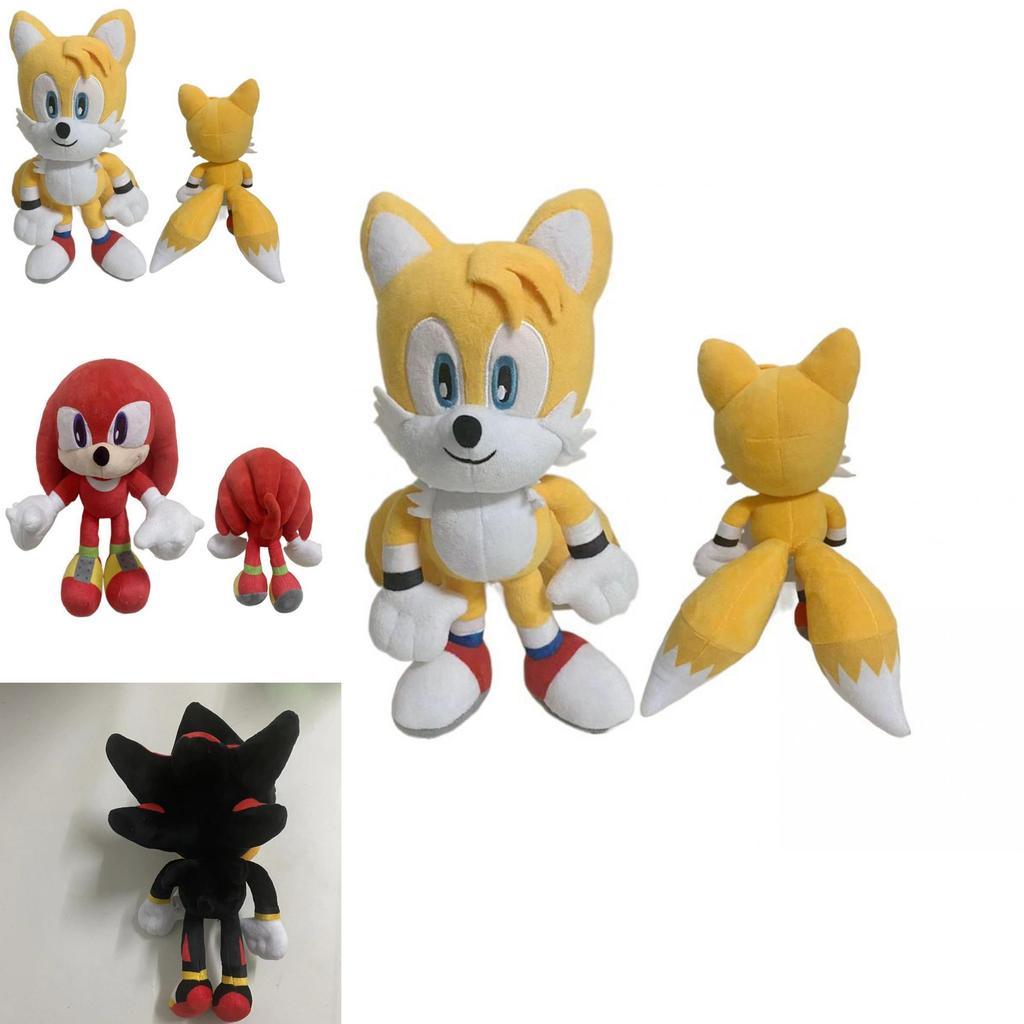 Carino Peluche Sonic Tails 30cm Giocattolo Shadow The Hedgehog Knuckles Super Sonic Peluche Morbido Per Coccole Confortevoli