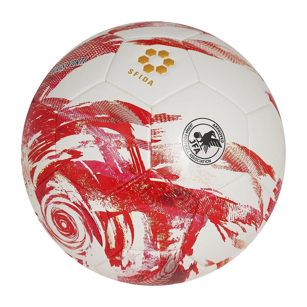 Certified Soccer SFIDA VAIS VORTI Soccer Ball 5 [JFA Ball] No. WHT/RED