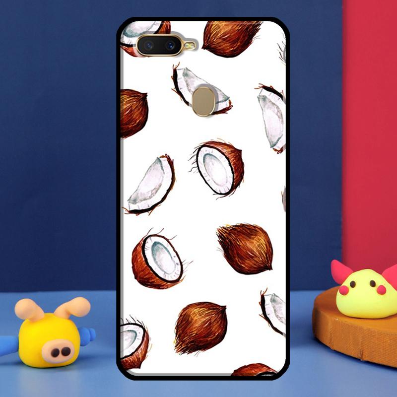 Summer Fruit Coconut Case For Oppo A98 A78 A58 A15 A16 A17 A5 A9 A91 A52 A72 A76 A96 A74 A94 A54 S A57 A77 Cover