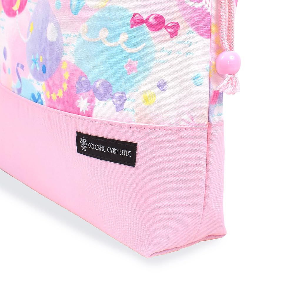 COLORFUL CANDY STYLE Gym Clothes Bag for Girls, Large Drawstring Bag, Perfect for Elementary School Students, Fluffy and Cute Candy Pop Design