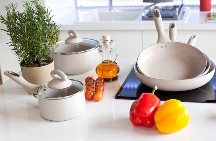 Granita Beige Non-Stick Frying Pan 26cm