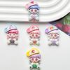 Cartoon Resin Hat Girl Accessories: Creative Handmade Phone Case, Fridge Magnet, Hair Clip, Keychain Decoration