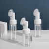 Empty Froth Foaming Pump Bottle 100/150/200ml with Silicone Brush Head Press Type Face Cleaning Foam Bottle for Bath And Beauty