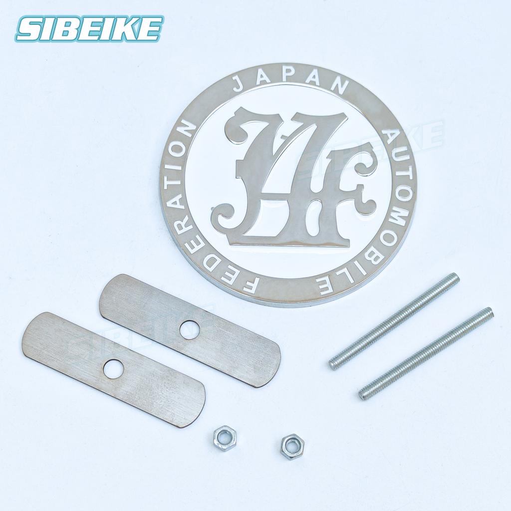 Accessories Car 3D Metal Decals Sticker Emblem Japan Automobile Federation Car Front Grill Badge Emblem