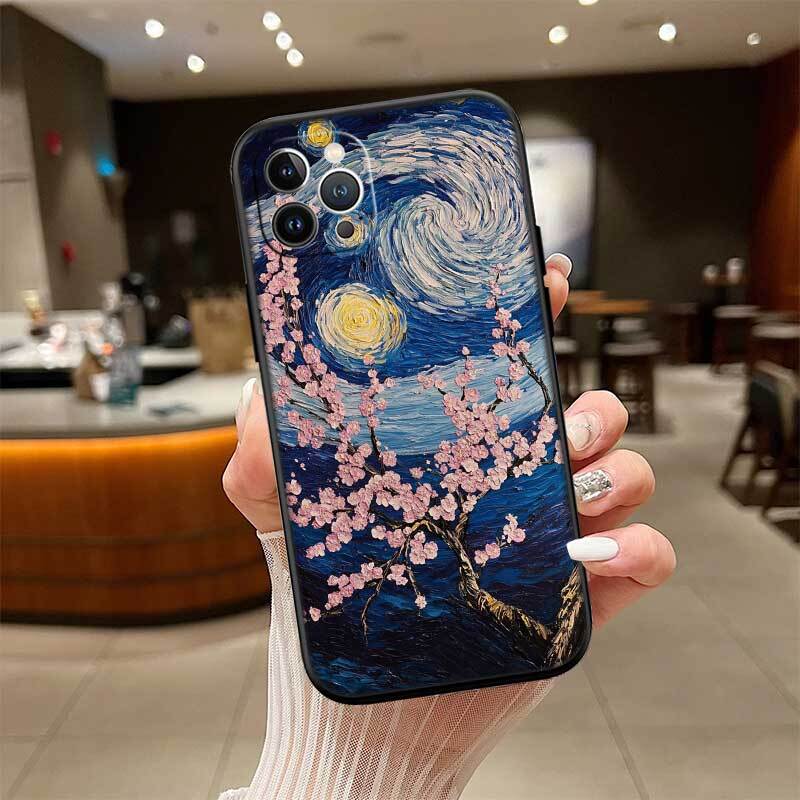 Starry Night Van Gogh Phone Case for Redmi Note 12 12S 12C 13 13C 13R 14 14S 14R 14C 11A 13X A3 A3X A4 A5 Pro Max Plus