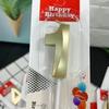 Opera House Candle Series: Vintage Gold Number Candles for Birthday & Anniversary Cake Decorations