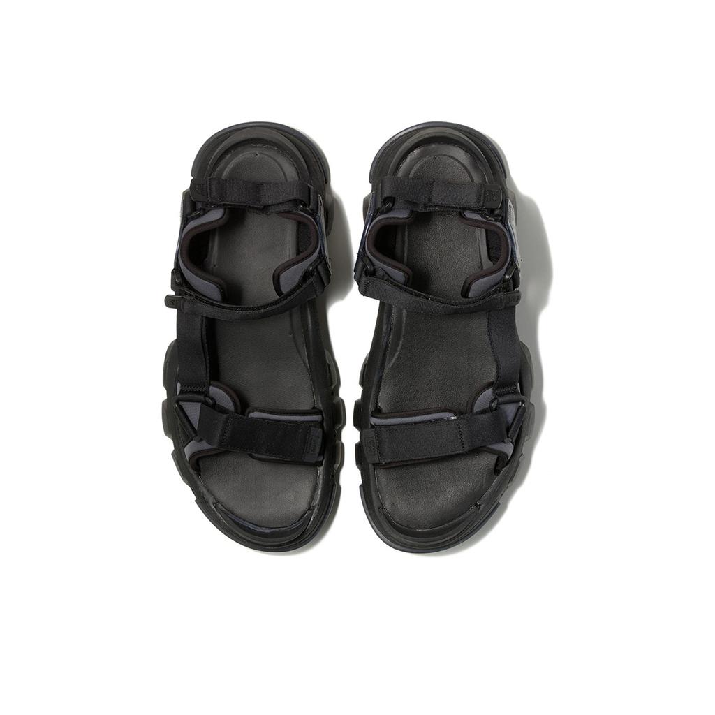 ONITSUKA TIGER Dentigre Series Riemen Bequeme Vielseitige Strandsandalen Unisex Sandalen Schwarz 1183B256-001