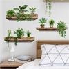 Green Plant Wall Stickers,Removable,Home Decor,Self Paste Realistic Peel and Sticky Decal for