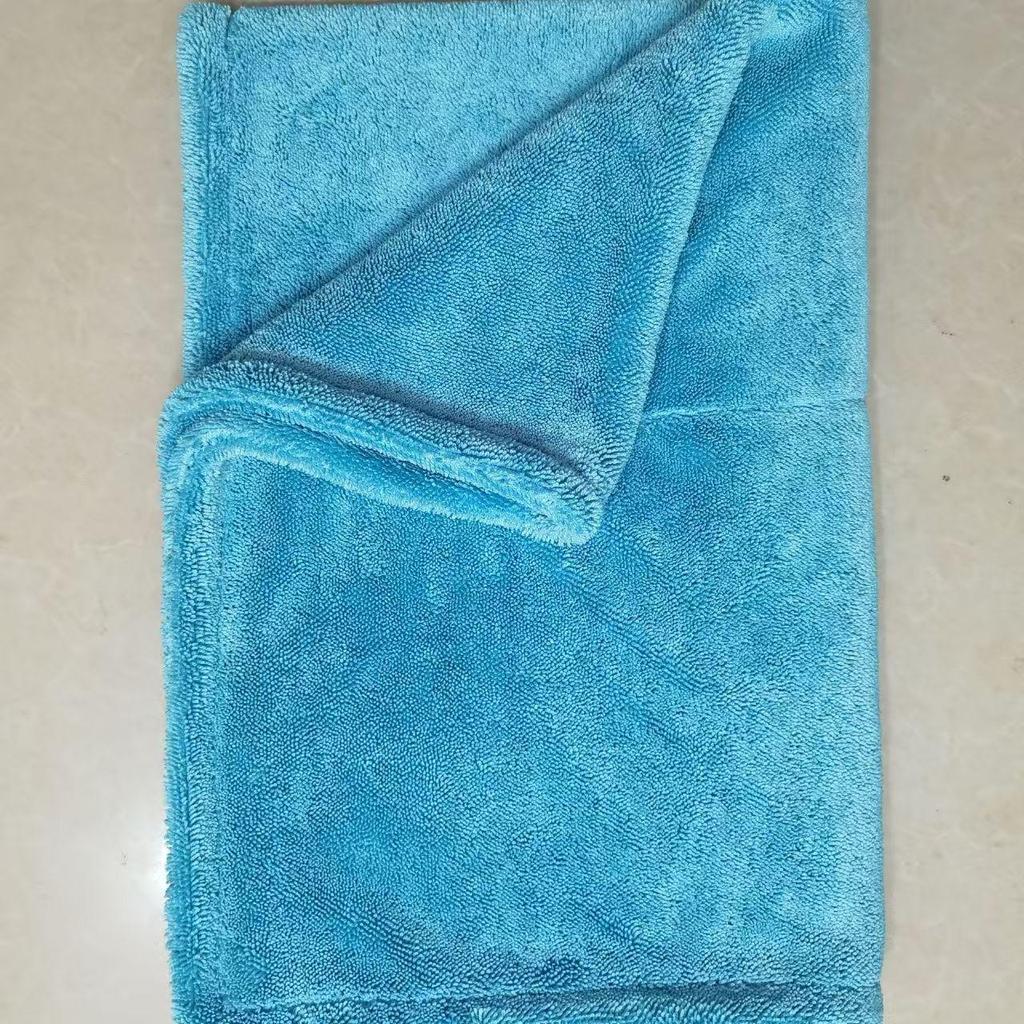Dual-Layer Absorbent Car Wash Towel - Thick, Double-Sided Pigtail Design