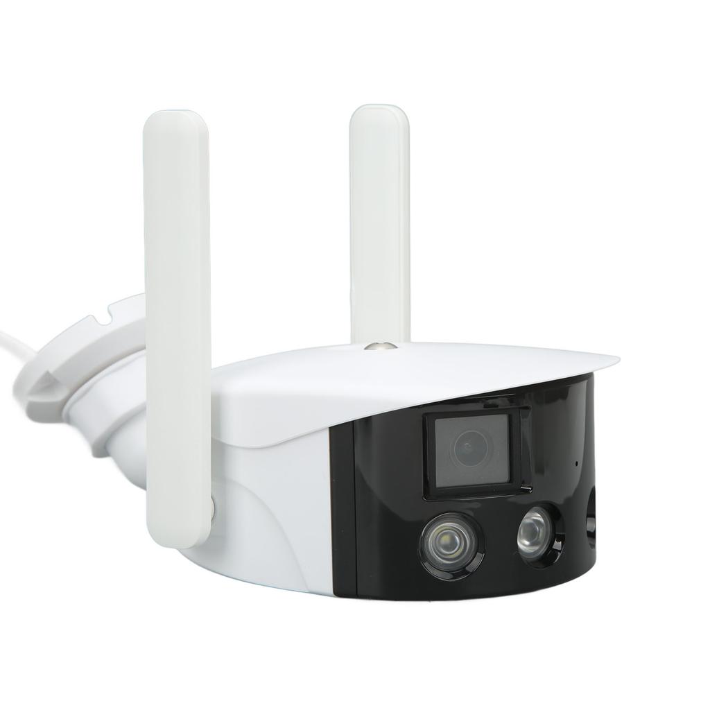 Dual Lens Camera HD 180 Degrees View 4MP WIFI IP65 Waterproof 2 Way Intercom Motion Tracking Surveillance