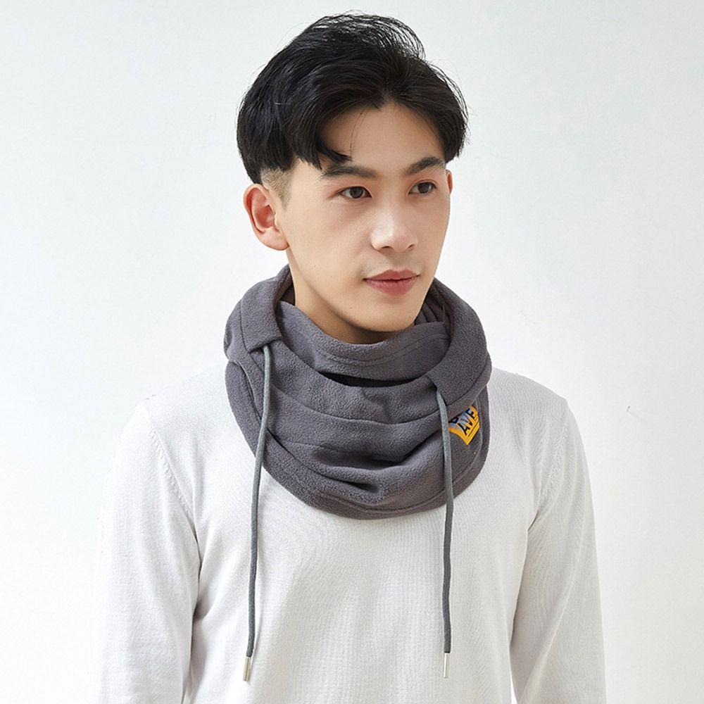 Winddichte Gehörschutzmütze, verdickte Kapuzen-Gesichtsmaske, modische Mütze, Schal-Set, Unisex