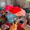 10pcs High Quality 10 Heads Artificial Flowers Silk Multicolors Wedding Arch Decor Carnation Small Carnation