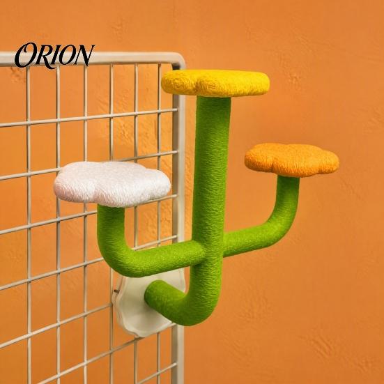 Budgie Perch Toys Cactus Parrot Perch, Multi-Tier Textured Non-slip Standing Platform, Cage for Parrots Toy, Bird Accessory Parakeets Conures
