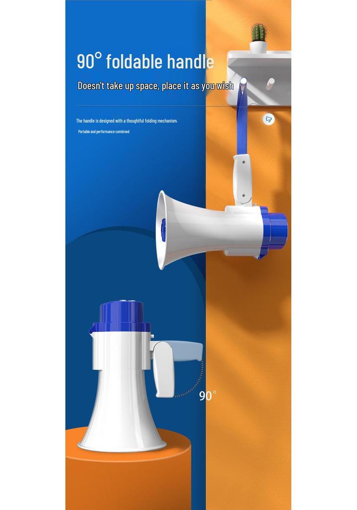 High-Volume Handheld Megaphone with Recording Function