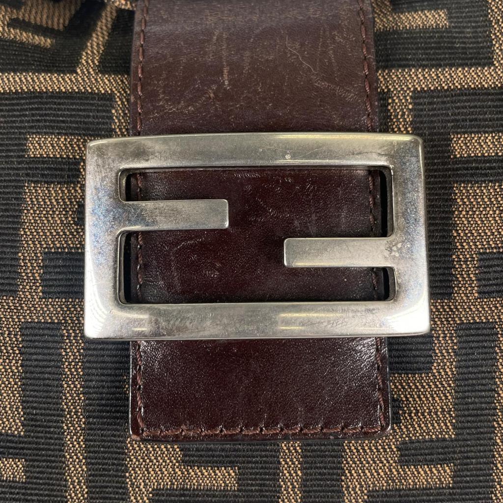 Fendi Zucca Handbag Brown Women Used