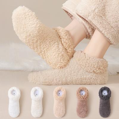 Damen Flauschige Socken Winter Mikrofaser Weich Gemütlich Plüsch Flauschige Socken Warm Bequem Thermisch Zuhause Schlaf Socken