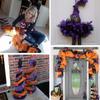 WTEMPO Halloween Mesh Ribbon for Wreath Striped Decorative Mesh Front Door Wreath & Craft Tree Decortive Supplies Durable Mesh Crafts Making Material