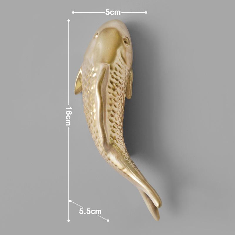 

European-style resin lotus leaf fish wall decoration, living room three-dimensional wall decoration, wall hanging ornaments