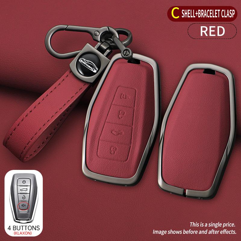 Zinc Alloy Auto Key Fob Cover Case Housing Fit For Geely Okavango Coolray Atlas Monjaro Tugella Emgrand Gt S Proton X50 X70 X6 X7 Ex7 Gc9