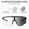 Kufang new European and American photosensitive color-changing sports sunglasses outdoor cycling glasses bicycle day and night sunglasses