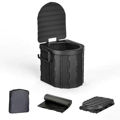 Portable Odor-Proof Folding Commode: Emergency Camping & Travel Car Toilet Solidifier